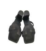 Sandale dama 40, imitatie de piele, negru - imagine 5