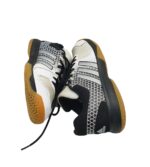 Adidasi barbati Adidas  41, imitatie de piele, material textil, negru alb - imagine 4