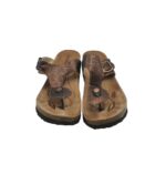 Saboti dama Romika, 38, imitatie de piele, maro - imagine 3