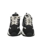 Adidasi barbati Skechers, 44, imitatie de piele, material textil, negru alb - imagine 3