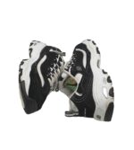 Adidasi barbati Skechers, 44, imitatie de piele, material textil, negru alb - imagine 4