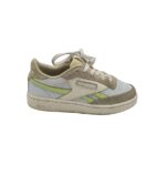 Adidasi barbati Reebok, 40, piele intoarsa, imitatie de piele, piele, alb gri