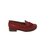 Mocasini dama Stuff, 39, piele, rosu