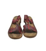 Saboti dama Rieker, 39, imitatie de piele, rosu - imagine 3