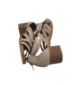 Sandale dama New Look, 39, material textil, bej - imagine 4