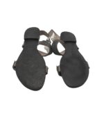 Sandale dama Bata, 40, piele, gri negru - imagine 2