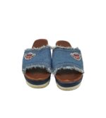 Saboti dama Flyflot, 36, material textil, albastru - imagine 3