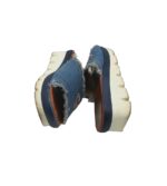 Saboti dama Flyflot, 36, material textil, albastru - imagine 4