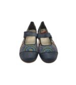 Balerini dama Rieker, 39, imitatie de piele, material textil, multicolor - imagine 3