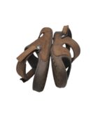 Sandale barbati Crocs, 43, piele, alte materiale, maro - imagine 4