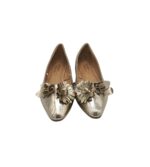 Balerini dama George, 41, imitatie de piele, auriu - imagine 3
