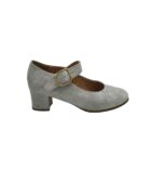 Pantofi dama Peko, 39, imitatie de piele, piele intoarsa, gri