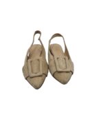 Balerini dama Kennel&Schmenger, 37, piele intoarsa, bej - imagine 2