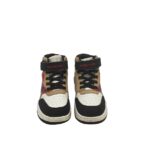 Adidasi copii 30, imitatie de piele, alb, negru, maro - imagine 3