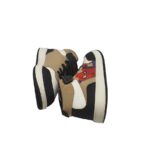 Adidasi copii 30, imitatie de piele, alb, negru, maro - imagine 4