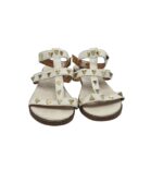 Sandale dama 40, imitatie de piele, alb - imagine 3