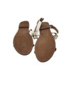 Sandale dama 40, imitatie de piele, alb - imagine 5