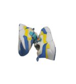 Adidasi copii 21 imitatie de piele, material textil, alb albastru - imagine 4