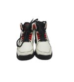 Adidasi dama 36, imitatie de piele, material textil, alb negru - imagine 3