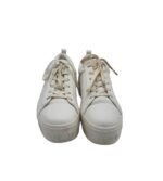 Adidasi dama Calvin Klain, 40, imitatie de piele, piele, alb - imagine 3