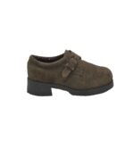 Pantofi dama Canda, 39, piele intoarsa, maro