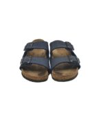 Saboti copii Birkenstock, 31, imitatie de piele, bleumarin - imagine 3