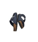 Saboti copii Birkenstock, 31, imitatie de piele, bleumarin - imagine 4