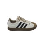 Adidasi barbati Adidas, 42, imitatie de piele, piele intoarsa, alb