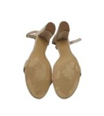 Sandale dama 39, material textil, crem - imagine 5