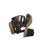 Sandale dama Rieker, 38, material textil, negru - imagine 4