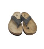 Saboti barbati Crane, 45, material textil, gri - imagine 3