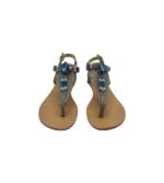 Sandale dama Inspired, 38, imitatie de piele, gri - imagine 4