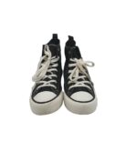 Tenisi dama 39, material textil, negru - imagine 3