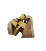 Sandale dama Graceland, 40, material textil, galben - imagine 4