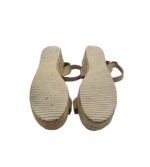 Sandale dama 39, imitatie de piele, crem - imagine 5