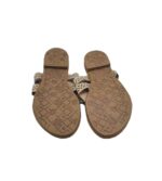 Saboți dama 36, imitatie de piele, bej - imagine 5