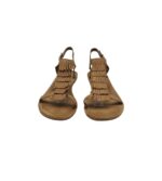 Sandale dama H&M, 40, material textil, maro - imagine 4