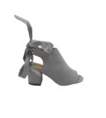 Sandale dama Justfab, 37, material textil, gri