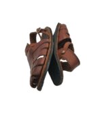 Sandale barbati Chavez, 43, piele, maro - imagine 4