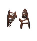 Sandale dama 41, imitatie de piele, material textil, maro - imagine 3