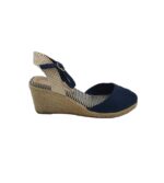 Pantofi dama M&S, 43, material textil, albastru alb