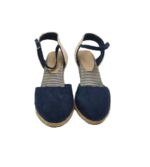 Pantofi dama M&S, 43, material textil, albastru alb - imagine 3