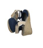 Pantofi dama M&S, 43, material textil, albastru alb - imagine 4