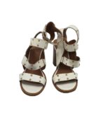 Sandale dama Asos, 38, imitatie de piele, alb - imagine 3