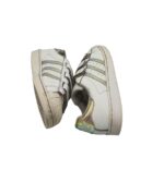 Adidasi copii Adidas, 34, imitatie de piele, piele, alb - imagine 4