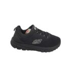 Adidasi dama Skechers, 38, material textil, negru