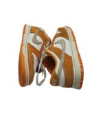 Adidasi dama Nike, 39, imitatie de piele, piele intoarsa, alb portocaliu - imagine 4