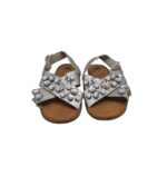 Sandale dama 36, imitatie de piele, gri - imagine 3