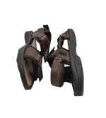 Sandale barbati Crane, 43, material textil, maro - imagine 4