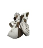 Pantofi dama Rieker, 39, piele, alb - imagine 4